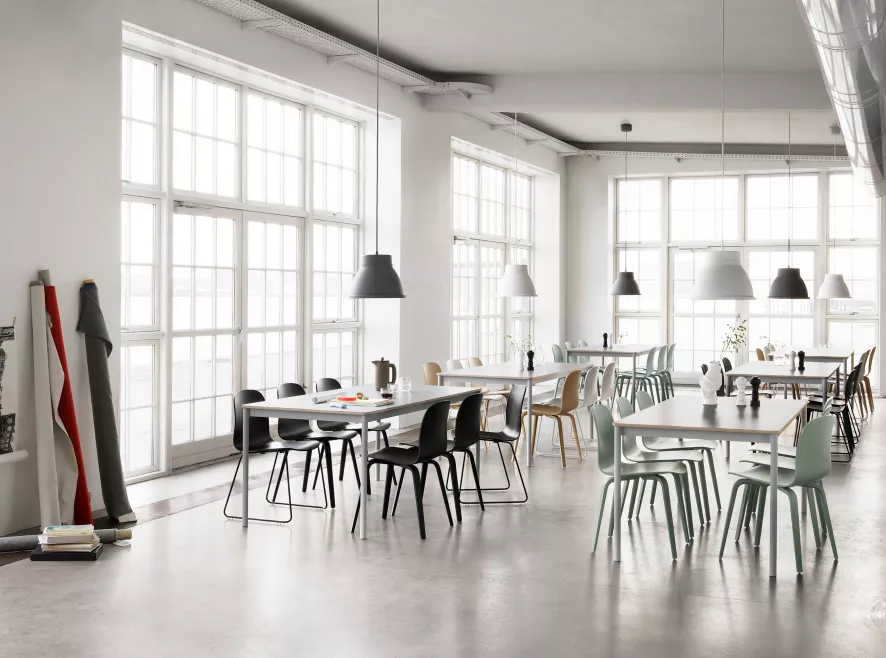 Muuto Base Tafel 190x85 Wit/eiken 9 Muuto Base Tafel 190x85 Wit/eiken - Afbeelding 9