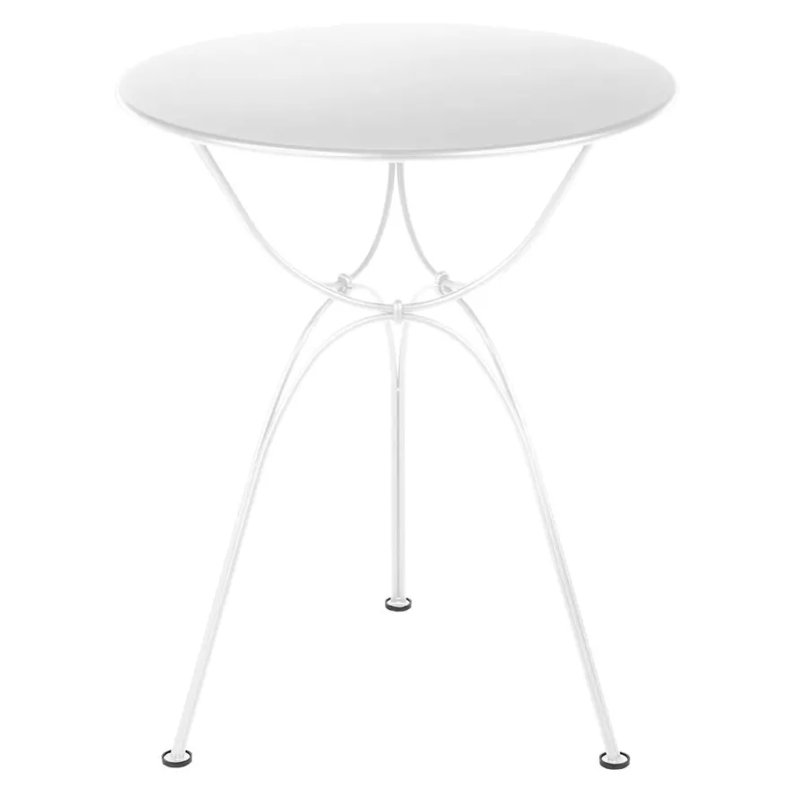 Fermob Airloop Tuintafel Ø 60cm Cotton White 1 Fermob Airloop Tuintafel Ø 60cm Cotton White