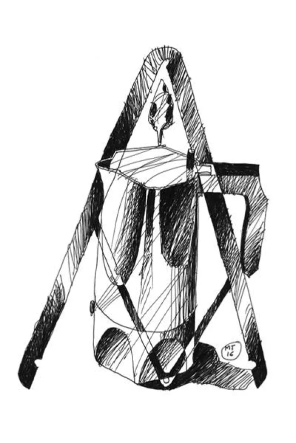 Alessi Ossidiana Percolator Koffiemaker 15cl Zwart 2 Alessi Ossidiana Percolator Koffiemaker 15cl Zwart - Afbeelding 2