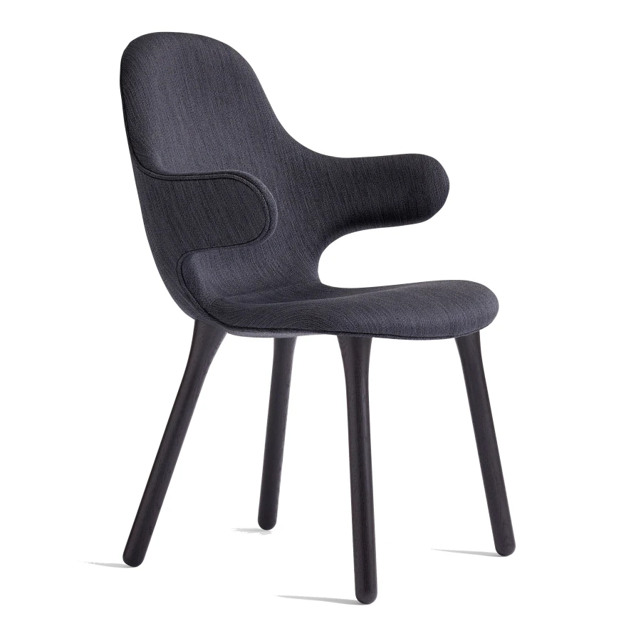 &tradition Catch Stoel, Onderstel Zwart Gelakt Eiken, Bekleding Balder 3 792 2 &tradition Catch Stoel, Onderstel Zwart Gelakt Eiken, Bekleding Balder 3 792 - Afbeelding 2