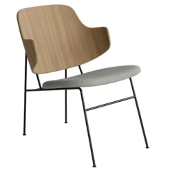 Audo Copenhagen The Penguin Fauteuil Naturel Eiken, Zitting Re-Wool 218