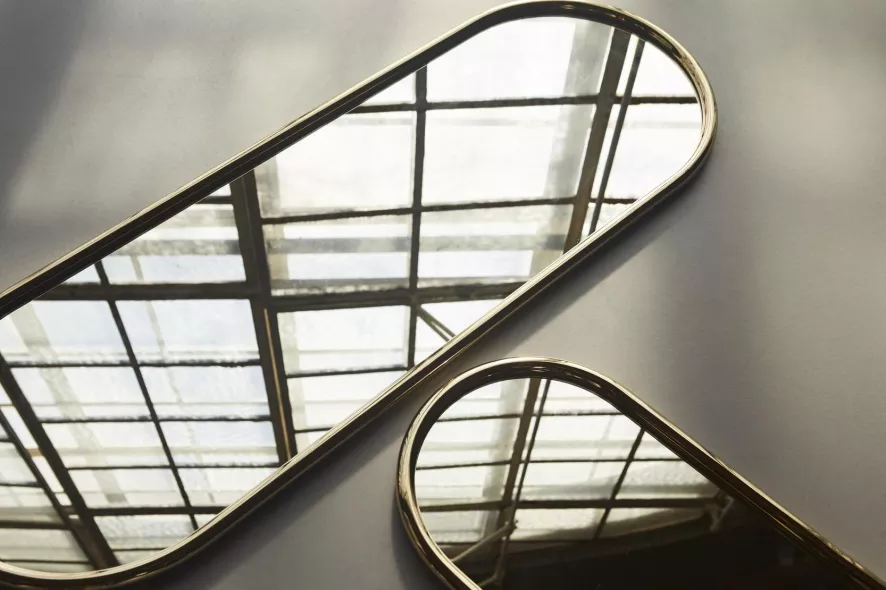 AYTM Angui Spiegel 78x29 Ovaal Silver 4 AYTM Angui Spiegel 78x29 Ovaal Silver - Afbeelding 4