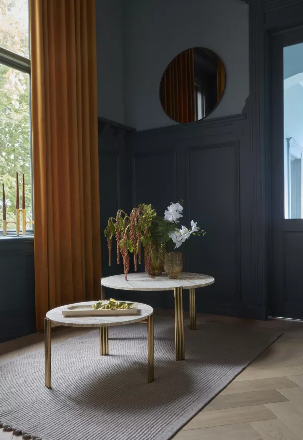 AYTM Tribus Salontafel Ø80 Zwart/travertine 6 AYTM Tribus Salontafel Ø80 Zwart/travertine - Afbeelding 6