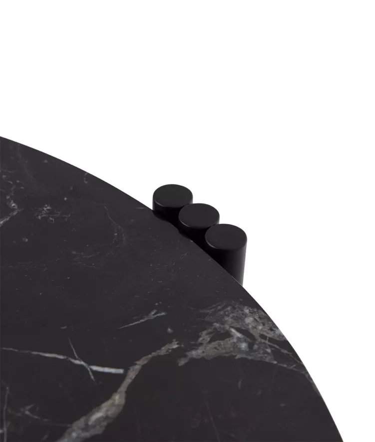 AYTM Tribus Salontafel Ø80 Zwart/travertine 9 AYTM Tribus Salontafel Ø80 Zwart/travertine - Afbeelding 9