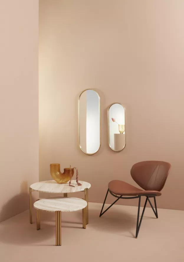 AYTM Tribus Salontafel Ø80 Zwart/travertine 2 AYTM Tribus Salontafel Ø80 Zwart/travertine - Afbeelding 2