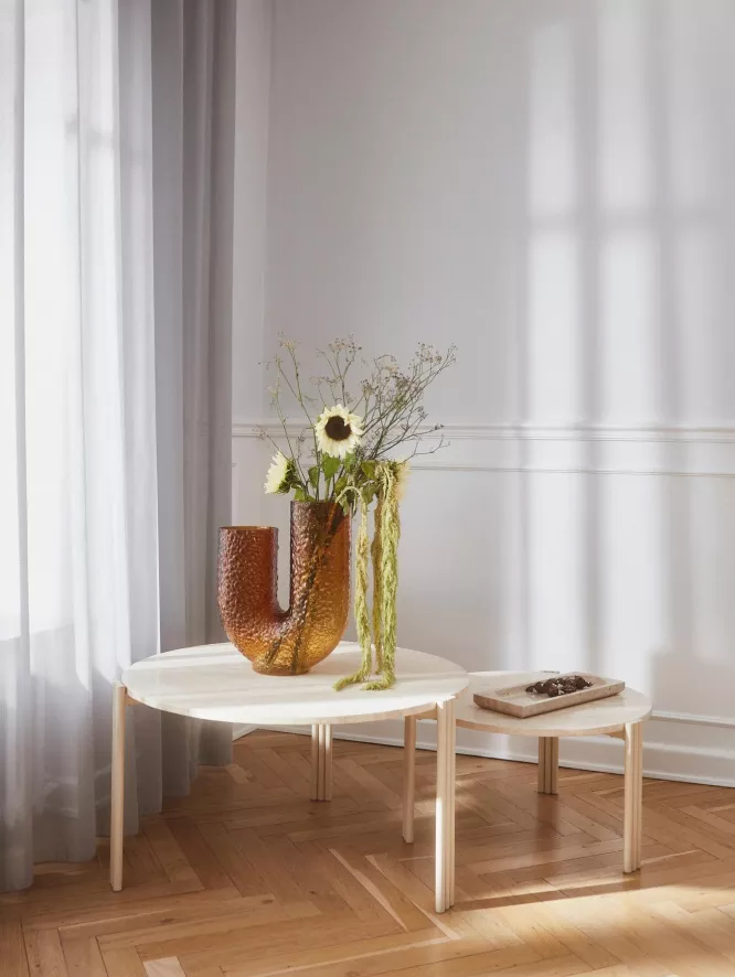 AYTM Tribus Salontafel Ø80 Zwart/travertine 10 AYTM Tribus Salontafel Ø80 Zwart/travertine - Afbeelding 10