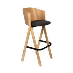 Banne Twigs Barkruk Naturel Anthracite