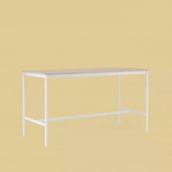 Muuto Base High Statafel 190x85 Wit, ABS Rand