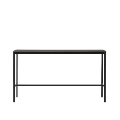 Muuto Base High Statafel 160x50 Zwart Linoleum,multiplex Rand