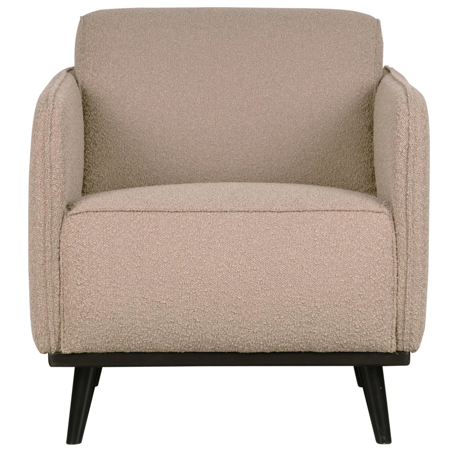 BePureHome Statement Fauteuil Met Arm Boucle Nougat 2 BePureHome Statement Fauteuil Met Arm Boucle Nougat - Afbeelding 2