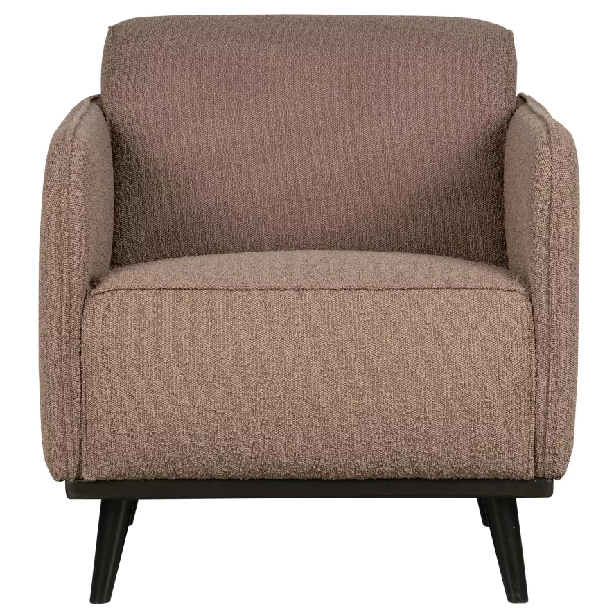 BePureHome Statement Fauteuil Met Arm Boucle Nougat 1 BePureHome Statement Fauteuil Met Arm Boucle Nougat