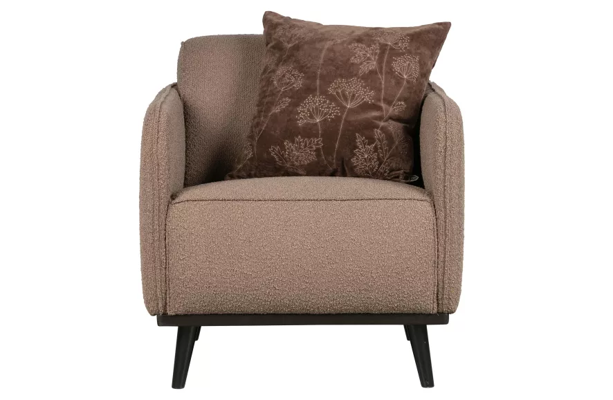 BePureHome Statement Fauteuil Met Arm Boucle Nougat 12 BePureHome Statement Fauteuil Met Arm Boucle Nougat - Afbeelding 12