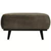 BePureHome Statement Hocker Fluweel Warm Groen