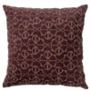 BePureHome Stencil Kussen 45x45 Velvet/ Borduur Wijn
