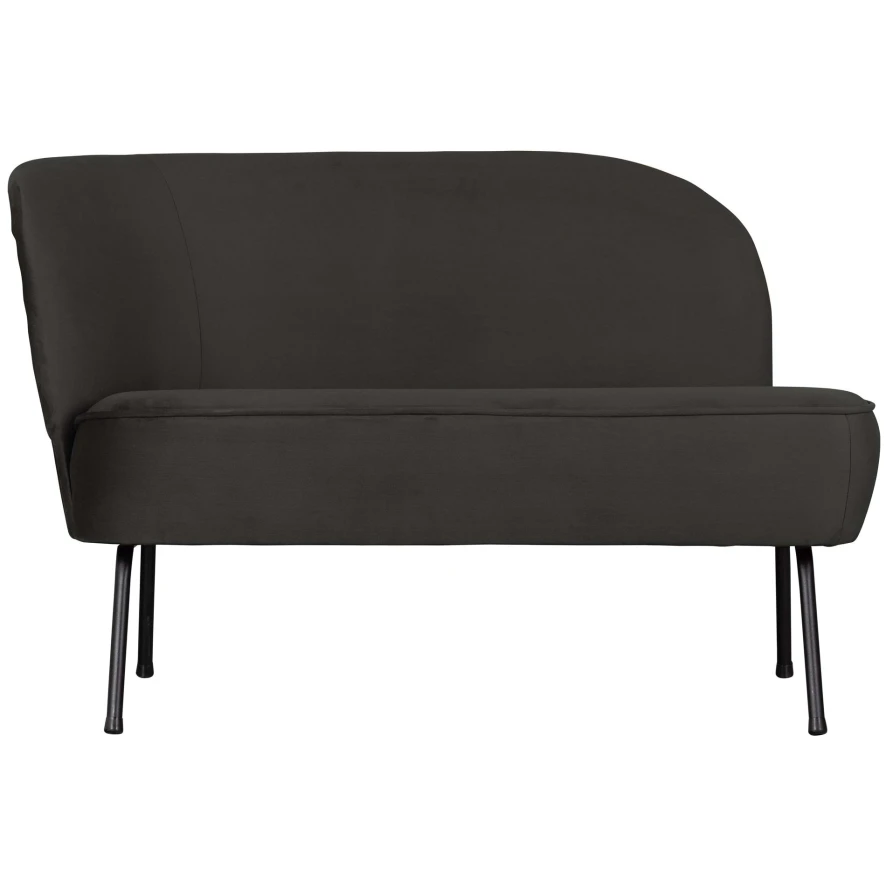BePureHome Vogue Lounge Fauteuil Links Fluweel Honing Geel 2 BePureHome Vogue Lounge Fauteuil Links Fluweel Honing Geel - Afbeelding 2