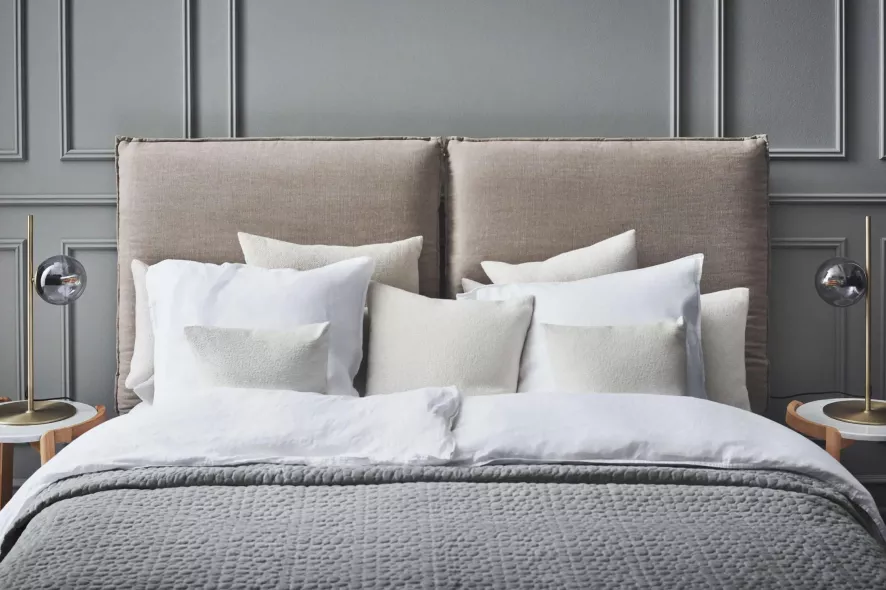 Bolia Feng Hoofdbord Bed Beige 6 Bolia Feng Hoofdbord Bed Beige - Afbeelding 6