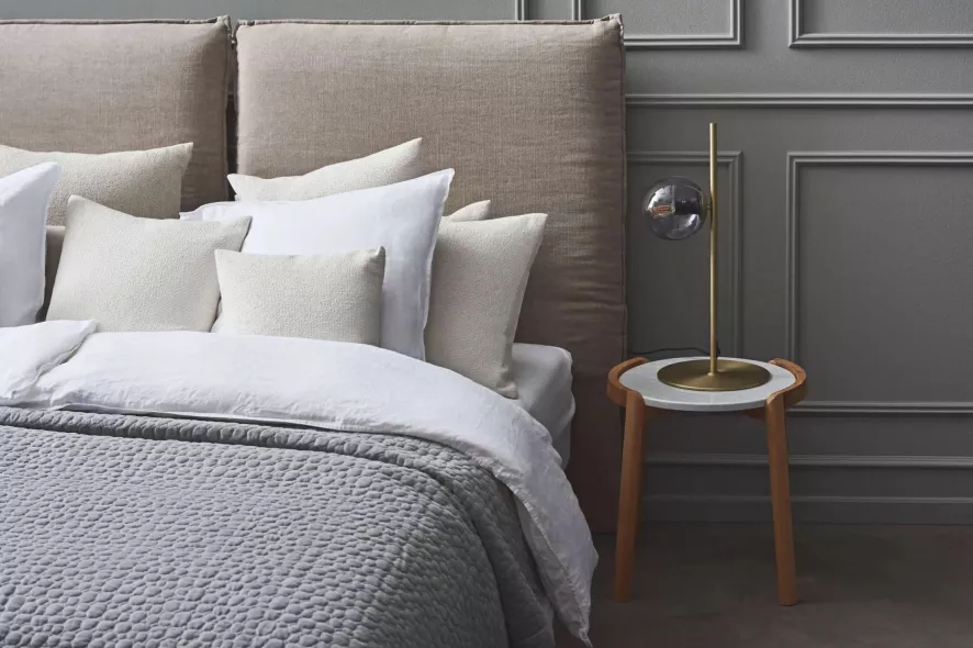 Bolia Feng Hoofdbord Bed Beige 7 Bolia Feng Hoofdbord Bed Beige - Afbeelding 7