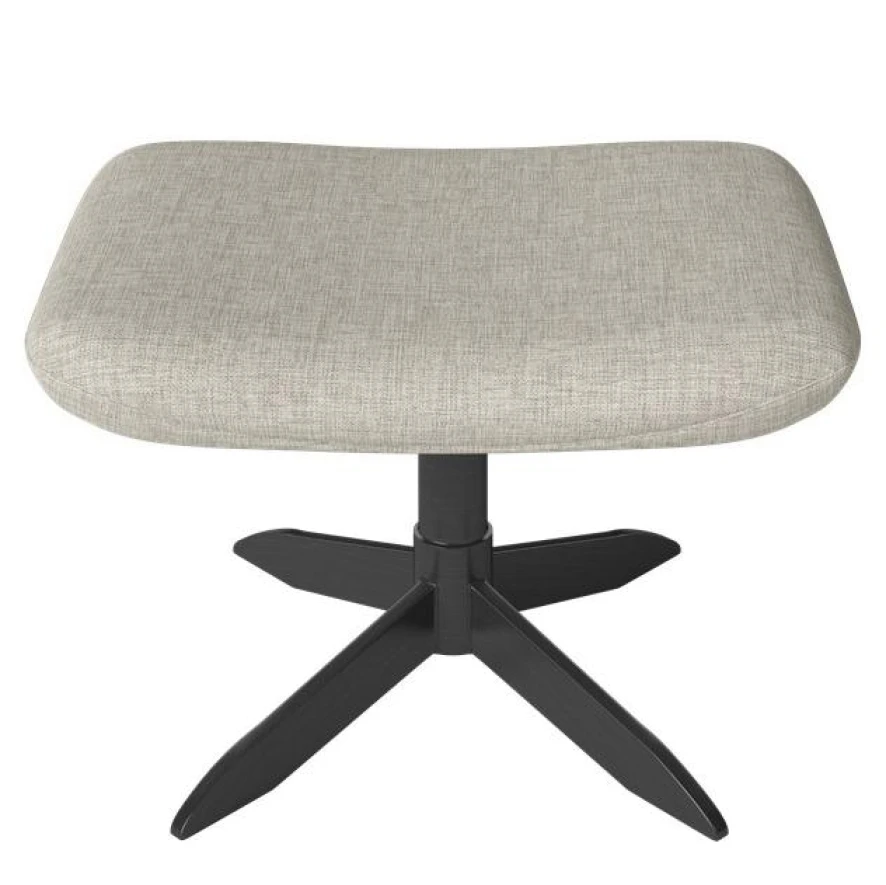 Bolia Saga Voetenbank Zwart Onderstel Petrol 2 Bolia Saga Voetenbank Zwart Onderstel Petrol - Afbeelding 2