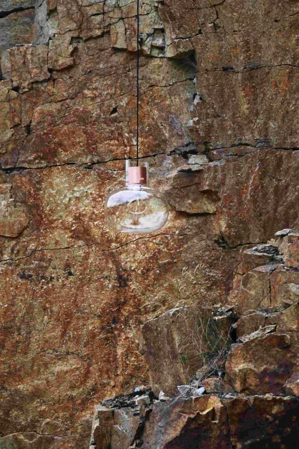 Brokis Awa Hanglamp Medium Ø31 Rookgrijs - Walnoot 4 Brokis Awa Hanglamp Medium Ø31 Rookgrijs - Walnoot - Afbeelding 4