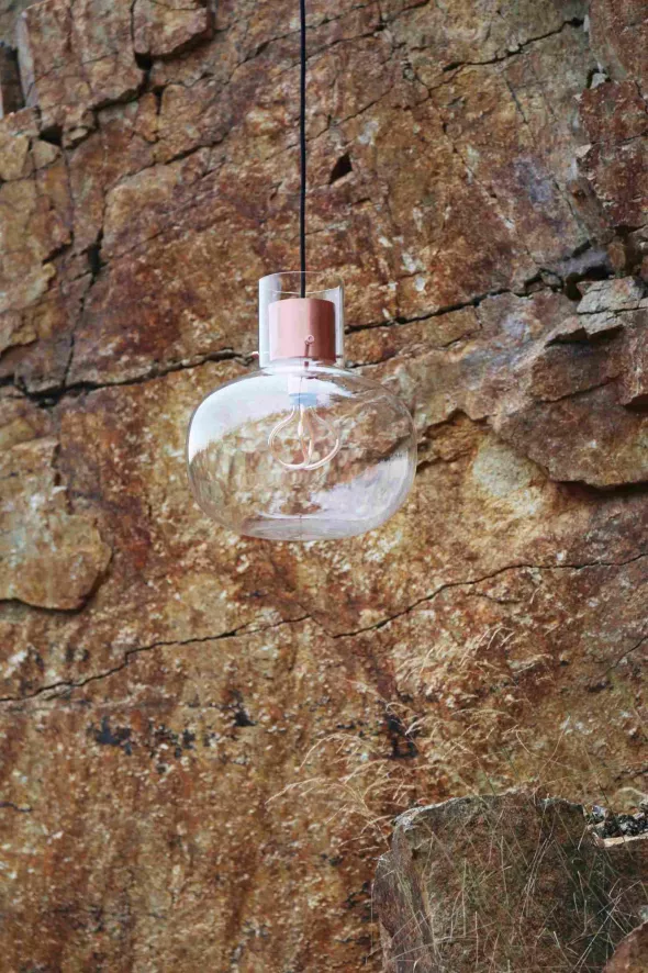 Brokis Awa Hanglamp Medium Ø31 Rookgrijs - Walnoot 5 Brokis Awa Hanglamp Medium Ø31 Rookgrijs - Walnoot - Afbeelding 5