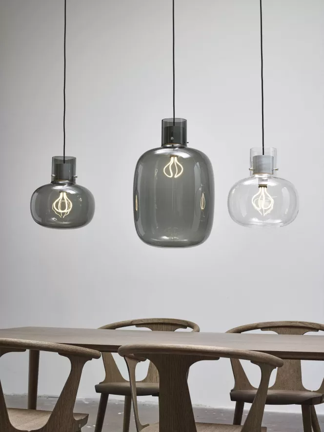 Brokis Awa Hanglamp Medium Ø31 Rookgrijs - Walnoot 6 Brokis Awa Hanglamp Medium Ø31 Rookgrijs - Walnoot - Afbeelding 6