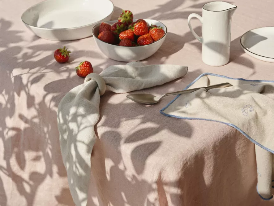 Broste Copenhagen Gracie Servet Petrol Blue 9 Broste Copenhagen Gracie Servet Petrol Blue - Afbeelding 9