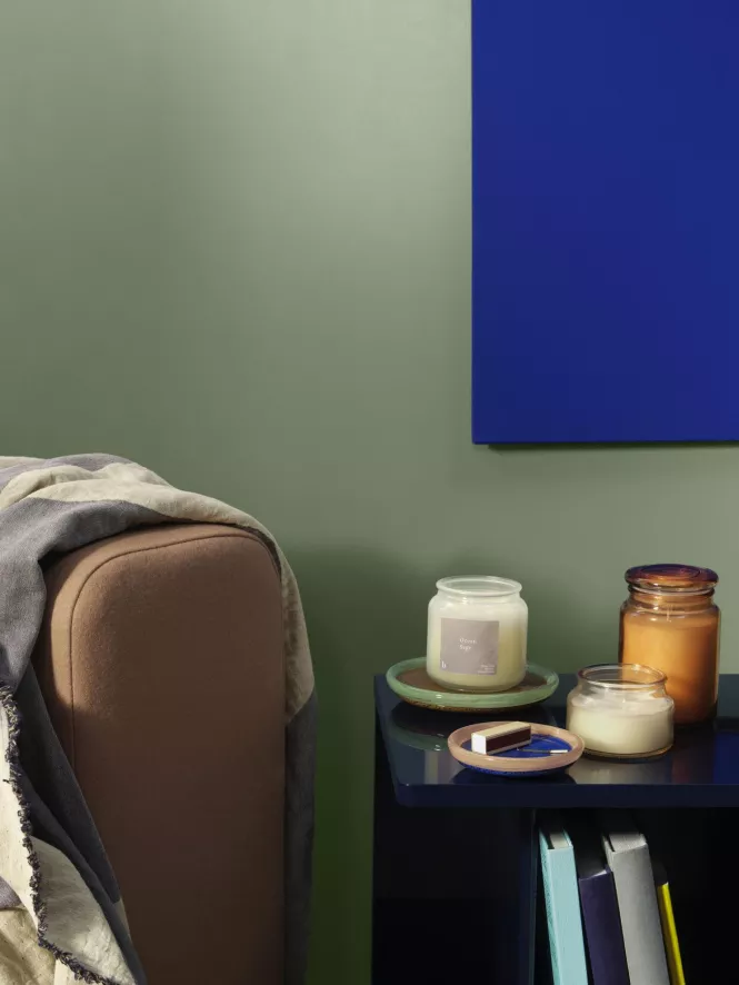 Broste Copenhagen Hula Kandelaar Ø17 Blauw 4 Broste Copenhagen Hula Kandelaar Ø17 Blauw - Afbeelding 4