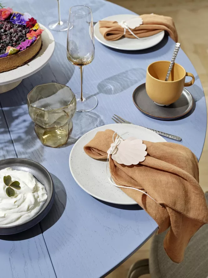 Broste Copenhagen Gracie Servet Petrol Blue 7 Broste Copenhagen Gracie Servet Petrol Blue - Afbeelding 7