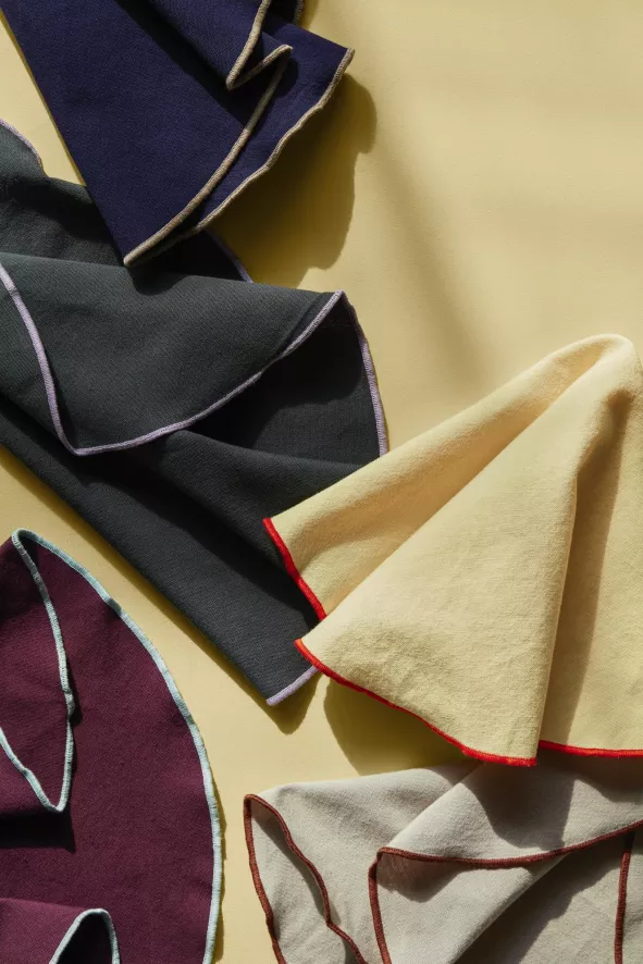 Broste Copenhagen Wilhelmina Servet Forest Green 6 Broste Copenhagen Wilhelmina Servet Forest Green - Afbeelding 6