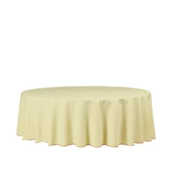 Broste Copenhagen Wilhelmina Tafelkleed Ø200 Light Yellow