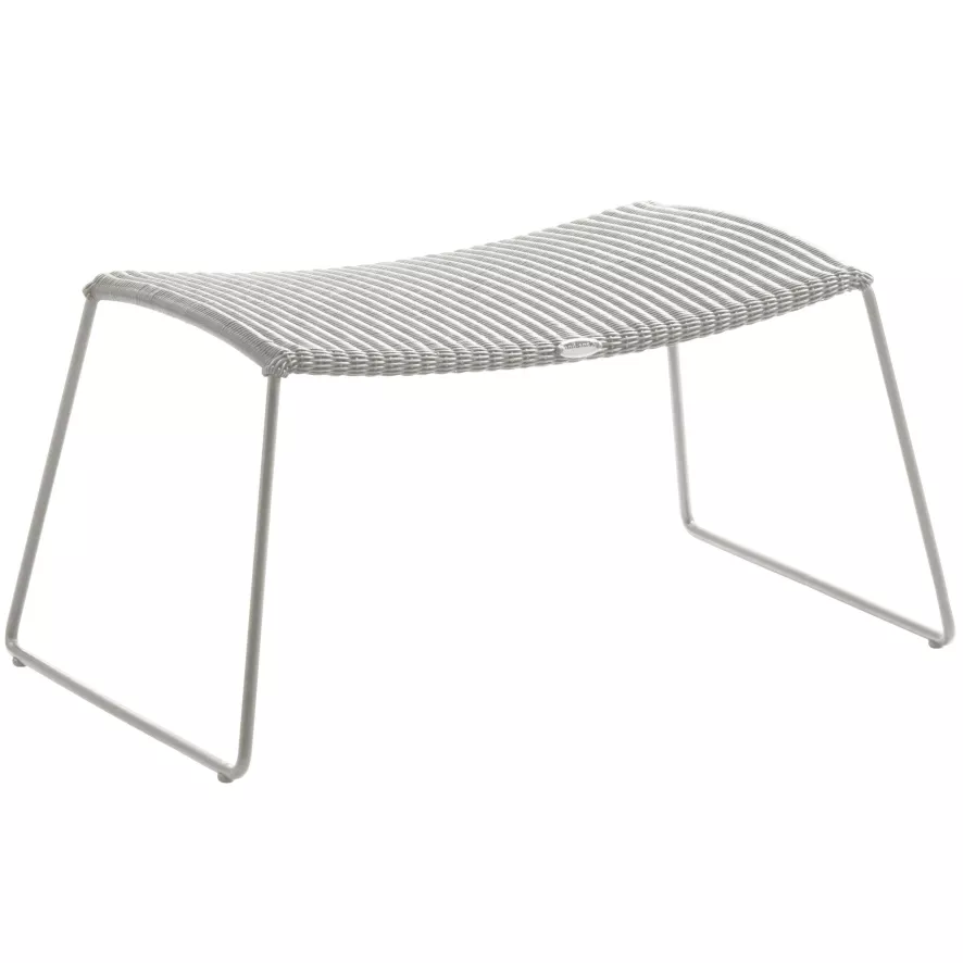 Cane-Line Breeze Voetenbank White Grey 1 Cane-Line Breeze Voetenbank White Grey