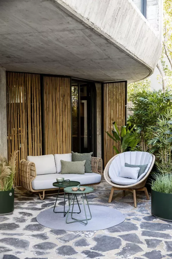 Cane-Line Nest Outdoor 2-zits Loungebank Wit 8 Cane-Line Nest Outdoor 2-zits Loungebank Wit - Afbeelding 8