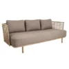 Cane-Line Sense 3-zits Loungebank Taupe