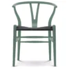 Carl Hansen & Son CH24 Wishbone Stoel Colours Black Petrol Green