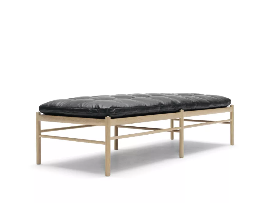 Carl Hansen & Son Daybed OW150 Sif 95 Leer 4 Carl Hansen & Son Daybed OW150 Sif 95 Leer - Afbeelding 4