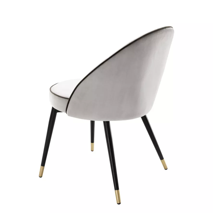 Eichholtz Cooper Eetkamerstoel Set Van 2 Savona Blue Velvet 7 Eichholtz Cooper Eetkamerstoel Set Van 2 Savona Blue Velvet - Afbeelding 7