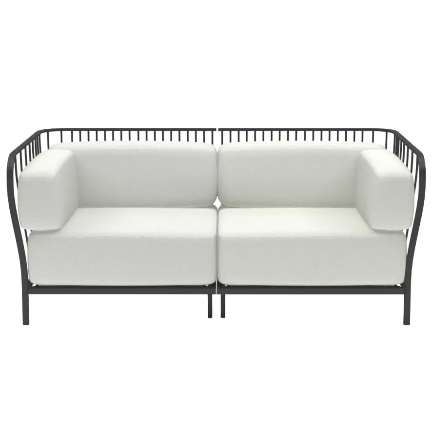 Emu Cannolè 2-zits Loungebank Antique Iron 1 Emu Cannolè 2-zits Loungebank Antique Iron