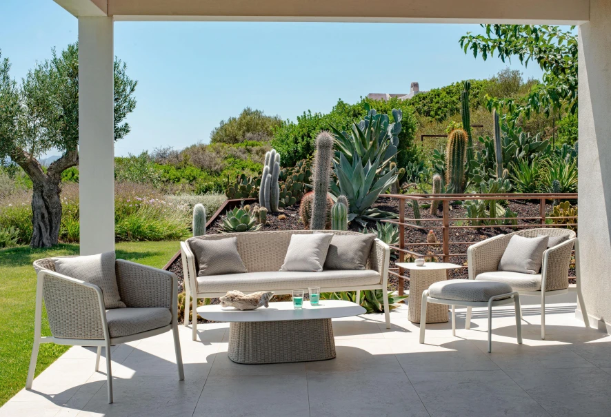 Emu Carousel 2-zits Tuinbank Indian Brown/rope Brown Melange 7 Emu Carousel 2-zits Tuinbank Indian Brown/rope Brown Melange - Afbeelding 7