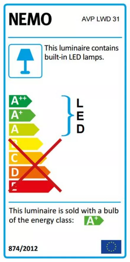 Nemo Applique à Volet Pivotant Wandlamp LED Wit/blauw 7 Nemo Applique à Volet Pivotant Wandlamp LED Wit/blauw - Afbeelding 7