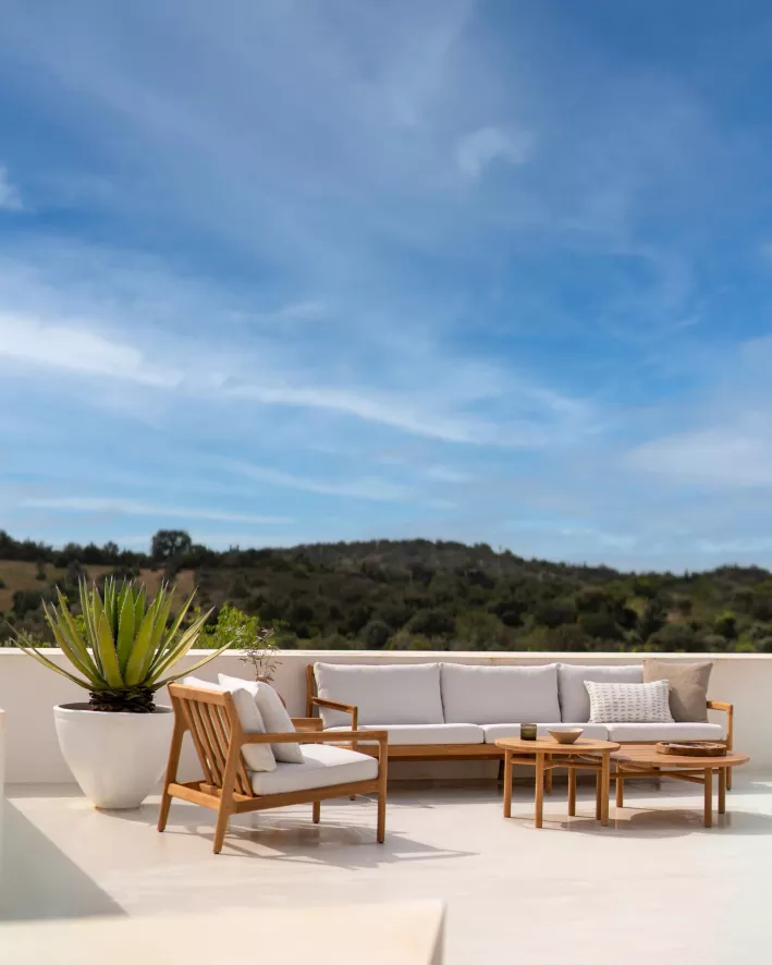 Ethnicraft Jack Outdoor Tuinbank 265 Teak Gebroken Wit 10 Ethnicraft Jack Outdoor Tuinbank 265 Teak Gebroken Wit - Afbeelding 10