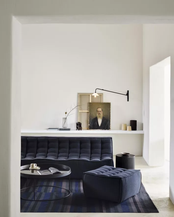 Ethnicraft N701 Bank 3-zits Eco Fabric Graphite 3 Ethnicraft N701 Bank 3-zits Eco Fabric Graphite - Afbeelding 3