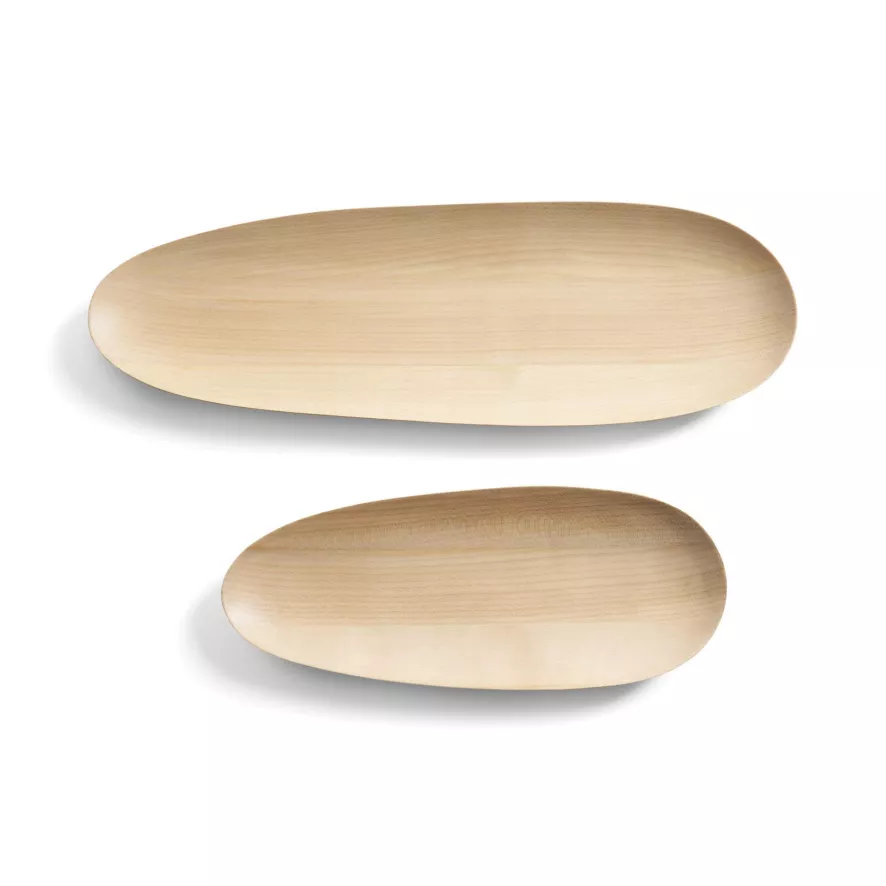 Ethnicraft Thin Oval Bord Set Van 2 Sycamore 1 Ethnicraft Thin Oval Bord Set Van 2 Sycamore