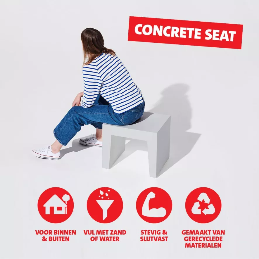 Fatboy Concrete Seat Kruk Lichtgrijs 14 Fatboy Concrete Seat Kruk Lichtgrijs - Afbeelding 14