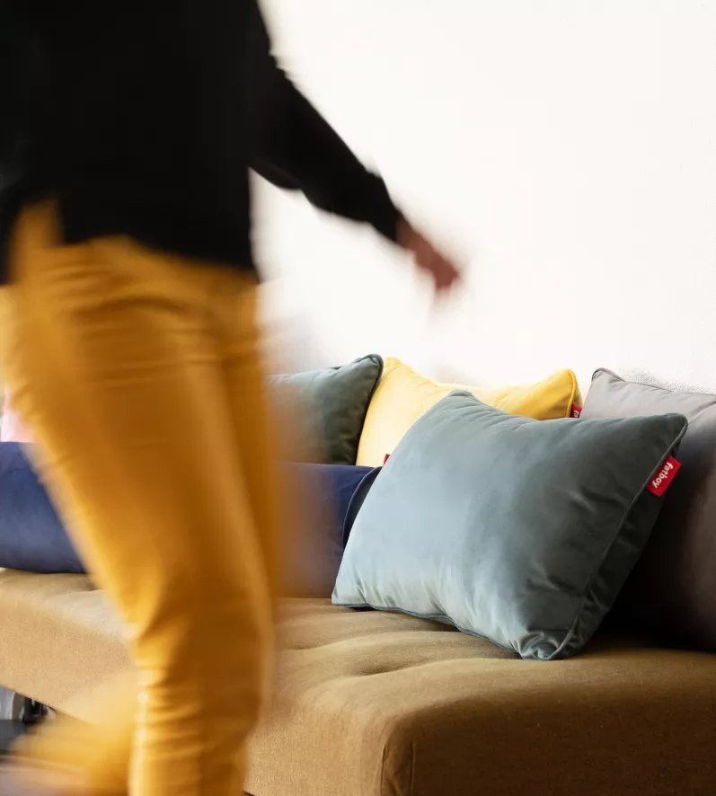 Fatboy Square Velvet Kussen 50x50 Recycled Sage 5 Fatboy Square Velvet Kussen 50x50 Recycled Sage - Afbeelding 5