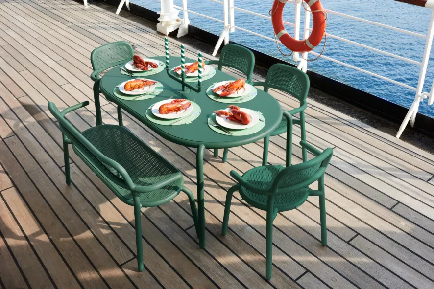 Fatboy Toni Bankski Tuinbank Tangerine 12 Fatboy Toni Bankski Tuinbank Tangerine - Afbeelding 12