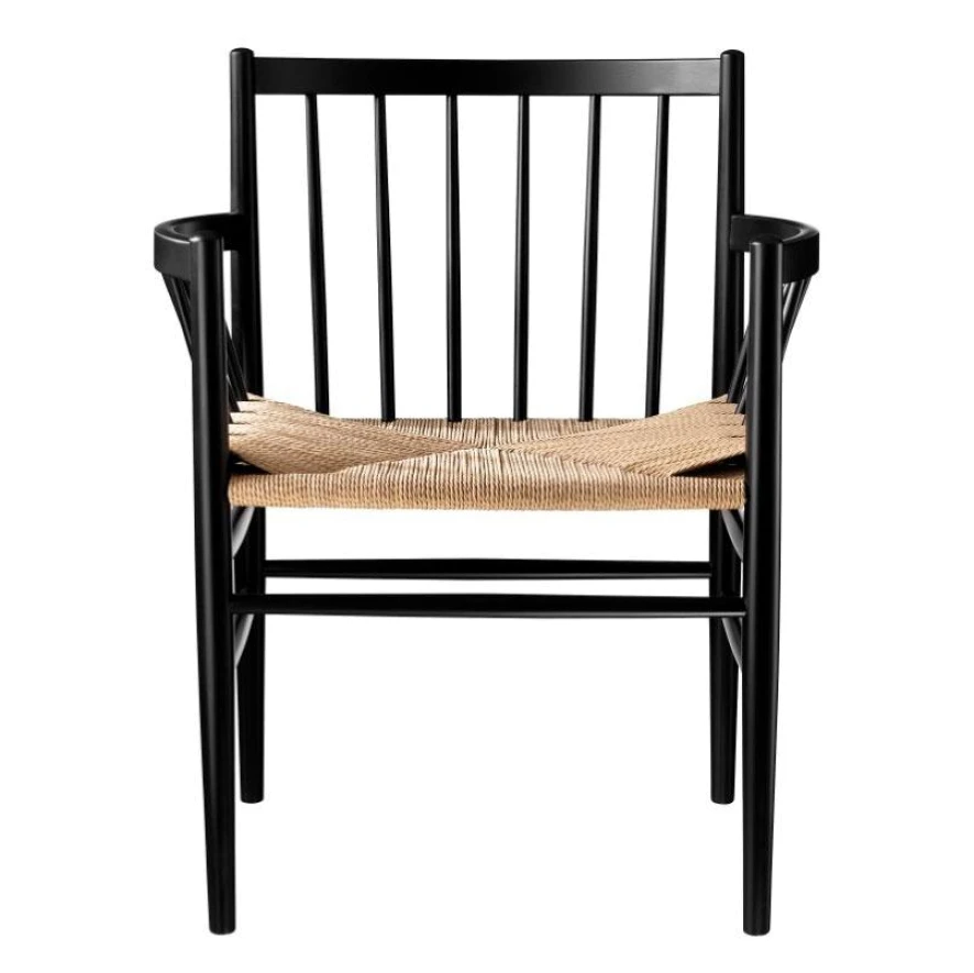 FDB Møbler J81 Eetkamerstoel Eiken Naturel/naturel 2 FDB Møbler J81 Eetkamerstoel Eiken Naturel/naturel - Afbeelding 2