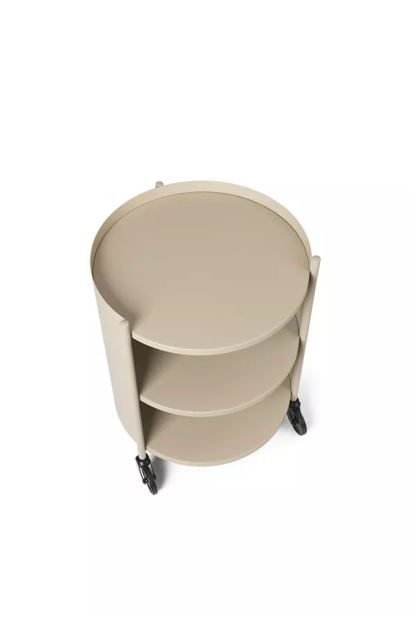 Ferm Living Eve Bijzettafel Nachtkast Op Wielen Mahogany Red 5 Ferm Living Eve Bijzettafel Nachtkast Op Wielen Mahogany Red - Afbeelding 5