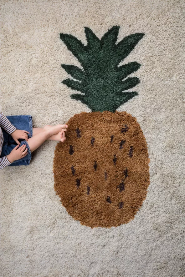 Ferm Living Fruiticana Tufted Vloerkleed 180x120 Pineapple 4 Ferm Living Fruiticana Tufted Vloerkleed 180x120 Pineapple - Afbeelding 4