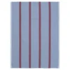 Ferm Living Hale Yarn-dyed Theedoek Faded Blue/Burgundy