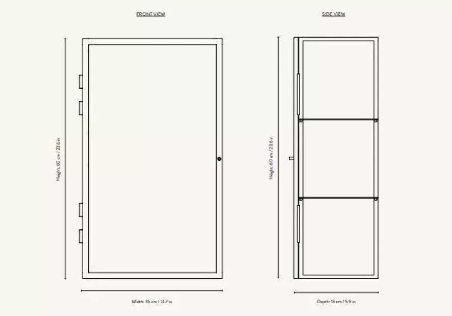 Ferm Living Haze Wandkast Reeded Glas Black 12 Ferm Living Haze Wandkast Reeded Glas Black - Afbeelding 12